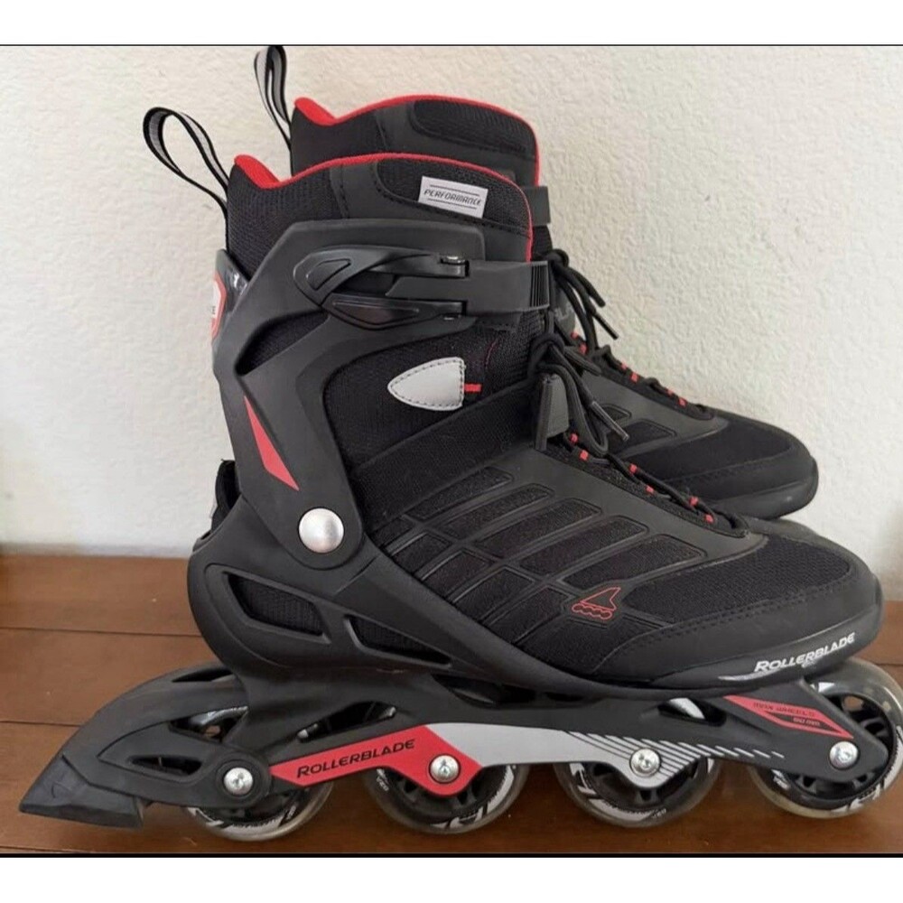 Rollerblade Zetrablade Men's Inline Skate Size 10 Fitness 80mm Wheels